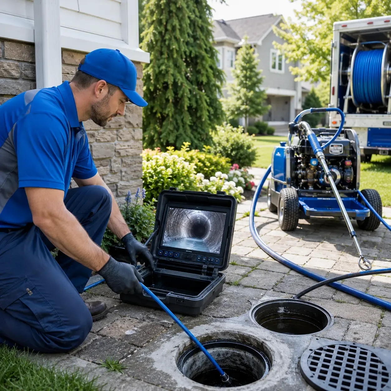 Outdoor drain cleaning professionals serving Easton, IL